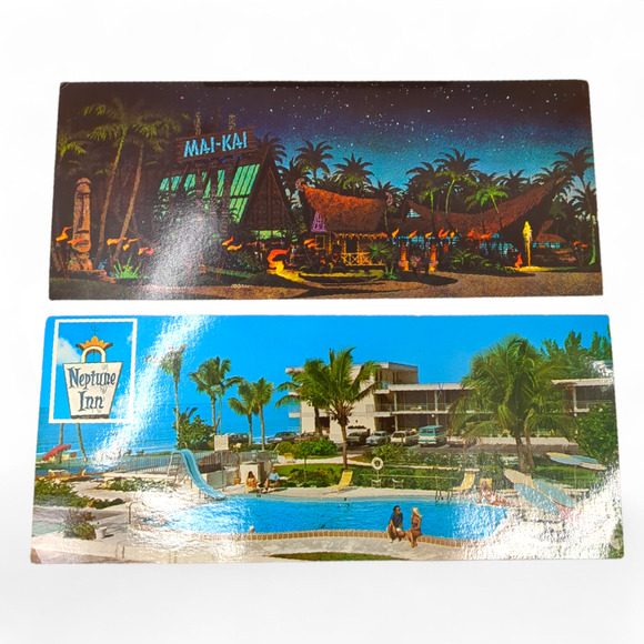 Souvenir View Travel Brochure Long Postcard Florida Vintage Roadside Attractions - Picture 2 of 8